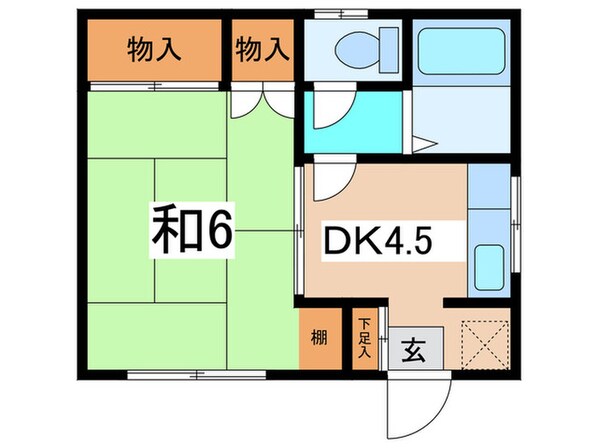 コーポ細谷１号棟の物件間取画像